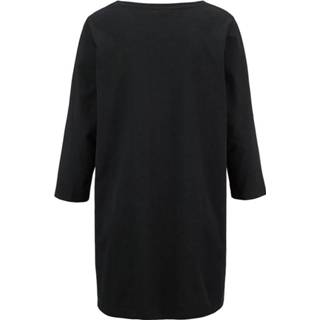 👉 Shirt katoen zwart vrouwen effen met bloemenprint van zuiver MIAMODA 4055708672734 4055708672673