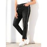 👉 Spijker broek vrouwen zwart effen Jeans met klinknageltjes MIAMODA 4055708841987 4055708842038