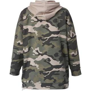 👉 Sweatshirt katoen vrouwen met camouflage- en animaldessin Angel of Style Olijf/Champagne 4055708740495 4055708740501