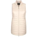 👉 Bodywarmer vrouwen effen kunstvezels offwhite . licht gewatteerd MIAMODA 4055708742345 4055708742352