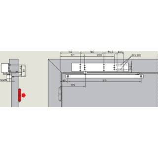 👉 Deurdranger zilver vrijloopdeurdranger Dorma met vrijloop glijarm type TS99FL K BG kopmontage