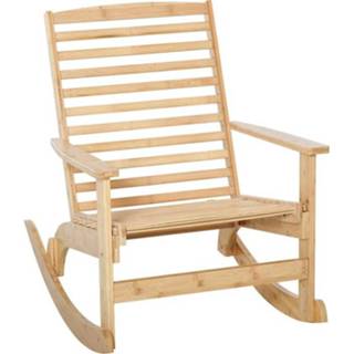 👉 Schommelstoel bamboe multiplex active Sunny Tuin schommelstoel, relaxstoel, tuinstoel, naturel 6095815411466