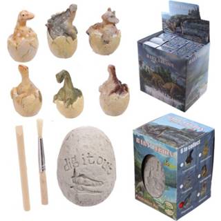 👉 Dinosaurus hout Ei Opgraving set - 1 stuk