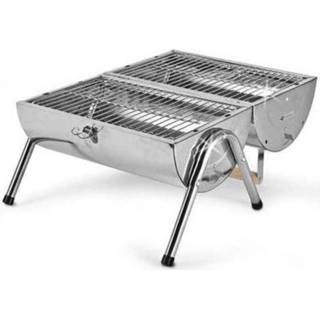 👉 Houtskool barbecue chroom active BBQ Collection Houtskoolbarbecue - Cilinder