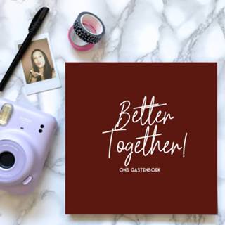 👉 Gastenboek XL active Bonjour to you - Bruiloft Better together! 8719327564547