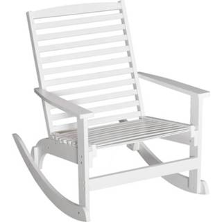 👉 Schommelstoel wit bamboe multiplex active Sunny Tuin schommelstoel, relaxstoel, tuinstoel, 6095806163190
