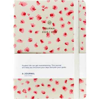 👉 Schoolagenda beige active A-Journal 2022/2023 - Luipaard Print 8720254678788