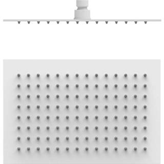 👉 Hoofddouche wit Mat Tres Plafonduitloop 30x20 cm 8429546537337