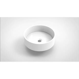 👉 Opbouw waskom wit glans Arcqua Case Rond 40 cm 8720104402938