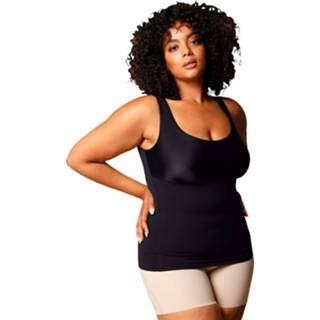 👉 Corrigerend hemd kunstvezels zwart effen vrouwen hemdje Zorgt voor een mooi silhouet en optimale steun TruYou 4055709155557