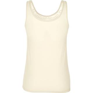 👉 Hemd viscose vrouwen effen Hemdjes per 2 stuks met kanten inzet voor Harmony Crème/Aubergine 4055708345737 4055708345713