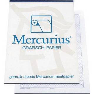 👉 Papier stuks millimeterpapier blauw Mercurius isometrisch grafisch papier, 50 vel, ft A3 2014412003342