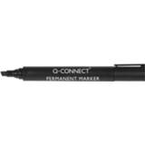 Vilt stift zwart Q-Connect permanente marker, schuine punt, 5705831260429