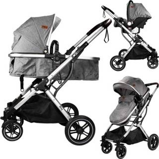 👉 Kinderwagen grijs active kinderen Ding 3-in-1 Juna - Grey/Grey 8720289397159