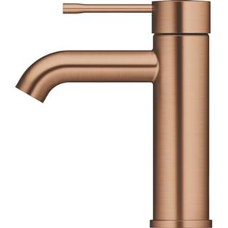 👉 Wastafelkraan essence GROHE 1-gats S-size met waste 20,8 cm, geborsteld warm sunset