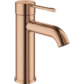 👉 Wastafelkraan essence GROHE 1-gats S-size zonder waste 20,8 cm, cool sunrise