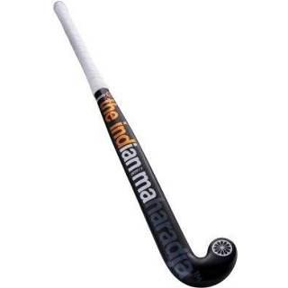 👉 Hockeystick senior Mid Bow veldhockey zwart kunststof Gravity 40 8719743807136