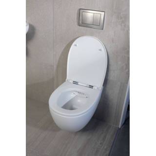 👉 Toiletzitting wit Globo 4ALL met softclose en quick-release 36 x 45 cm, mat -