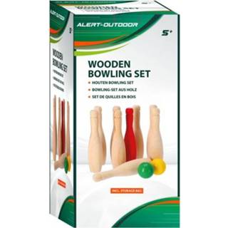 👉 Opbergnet hout Bowling Set Outdoor Alert Met Handig 8710124141542