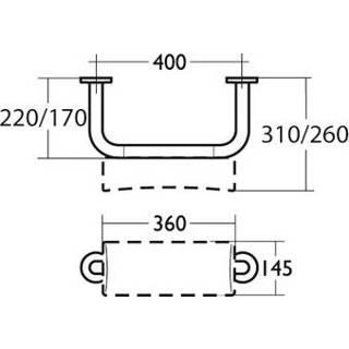 👉 Rugkussen toiletpot Ideal Standard Contour 21 v. wandsteun verlengd wandcloset 70cm incl. bevestiging