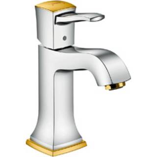 👉 Wastafelkraan chroom Hansgrohe Metropol Classic 1-gats z. waste chroom/verguld