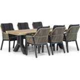 👉 Tuinset taupe rope dining sets taupe-naturel-bruin Lifestyle Verona/Woodside 240 cm 7-delig 7434224917968