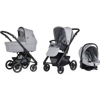 👉 Kinderwagen grijs active kinderen Bébécar Pack Prow+ incl. Easymaxi - Light Grey 2500001518613