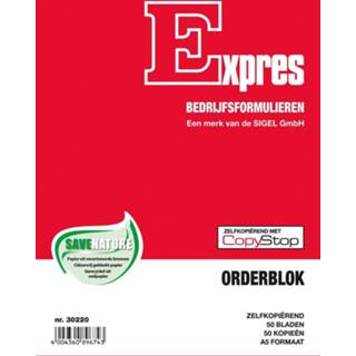 👉 Orderblok wit stuks Orderbooks Zelfkopirend Sigel Expres orderblok, ft A5, Nederlandstalig, dupli (50 x 2 vel) 4004360896743