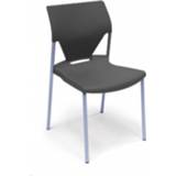👉 Kantine stoel kunststof aluminium antraciet traditioneel Kantinestoel Trendy - 1458721202620