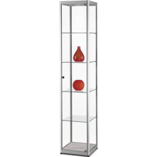 👉 Vitrinekast aluminium MPC400 200x40cm incl. 4 legborden -