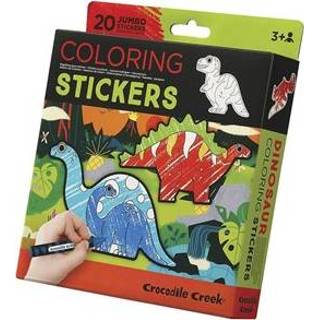 👉 Dinosaurus stuks stickers Crocodile Creek Inkleur - 20 732396754525