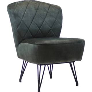 👉 Fauteuil groen Bronx71 Velvet Else Donkergroen 8720168887351