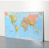 👉 Officenow landkaart, Wereld, 124 x 200 cm
