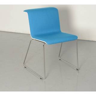 👉 Design vergaderstoel blauw Bulo Tab Chair vergaderstoel, blauw, sledeframe