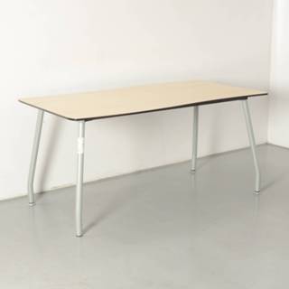 👉 Bureau Solidesk bureau, ahorn blad, 160 x 85 cm, vaste hoogte onderstel