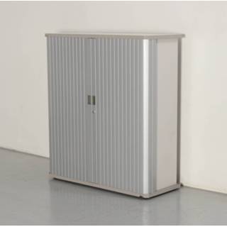 👉 Roldeurkast aluminium Gispen Octa roldeurkast, aluminium, 134 x 120 cm, incl. 3 legborden, *ster 2*