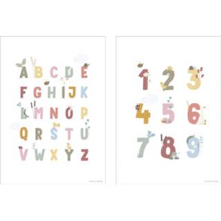 👉 Poster roze Little Dutch Goose ABC Pink 8720168534118