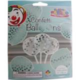 👉 Ballon transparant zilver active Ballonnen met Confetti 6 stuks 8711194026029