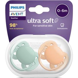 👉 Speen active jongens meisjes Philips Avent Ultra Soft Fopspeen 0-6 maanden Jongen/Meisje 2 stuks 8710103993179