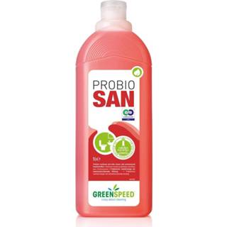 👉 Sanitairreiniger rood stuks true reinigingsproducten Greenspeed Probio San sanitairreiniger, fles van 1 l 5407003312171
