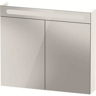 👉 Spiegelkast wit no.1 Duravit met 2 spiegeldeuren en glazen planchets 80 x 14,8 70 cm,