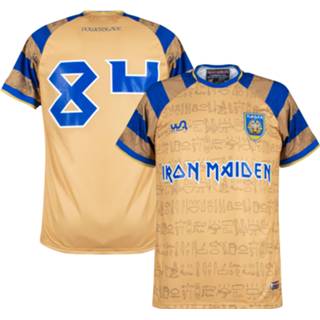 👉 Voetbalshirt goud mannen W A Sports m brazili voetbalshirts volwassen Iron Maiden 