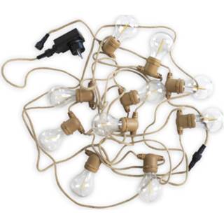 👉 Lichtketting transparant Newgarden Allegra LED met jute kabel 8435578504643