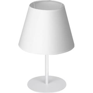 👉 Tafellamp wit Soho, conisch hoogte 33 cm, 5907565934380