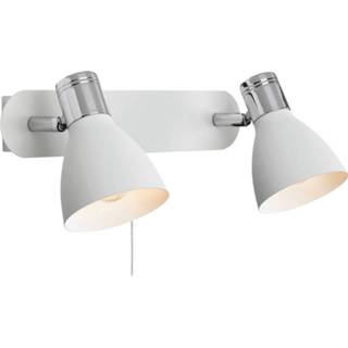 👉 2-lamps wandlamp Huseby, wit