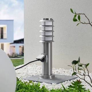 👉 Stopcontact roestvrij staal ELC Leyana sokkellamp met 4251911740349