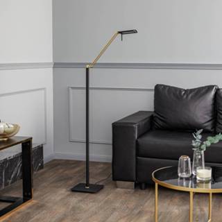 👉 Vloerlamp zwart messing mat Rothfels Lisanora LED vloerlamp, 4251911741599