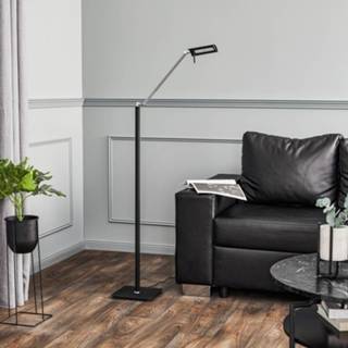 👉 Vloerlamp zwart nikkel mat Rothfels Lisanora LED vloerlamp, zwart, 4251911741582