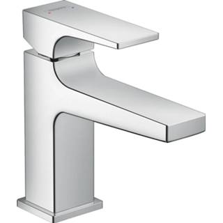 👉 Fonteinkraan chroom Metropol HansGrohe Eengreeps 100 met Rechte Greep en Push-Open Afvoer 4011097812786