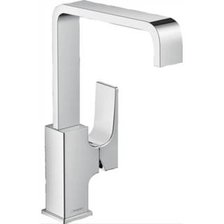 👉 Wastafelmengkraan chroom Metropol HansGrohe Eengreeps 230 met Rechte Greep en Push-Open Afvoer 4011097812588